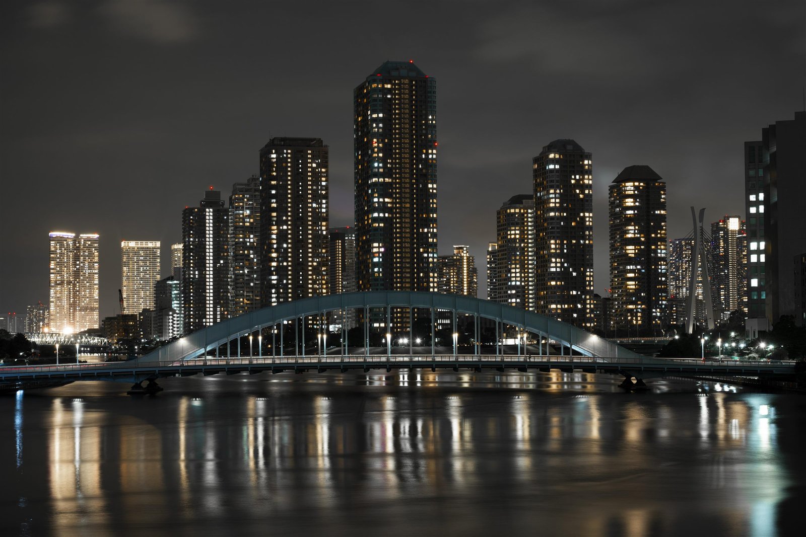 Dubai city lights at night